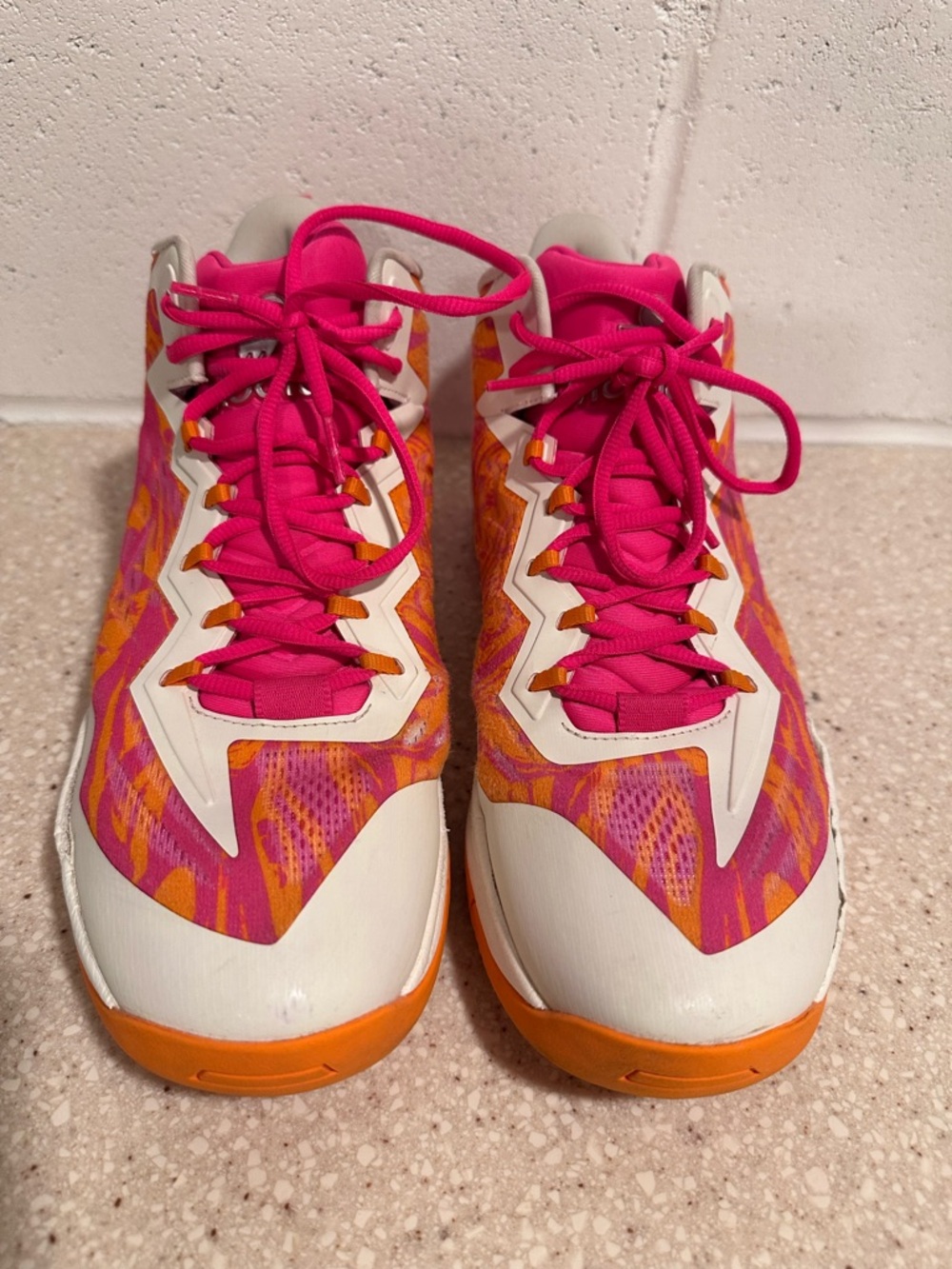Moolah Neovolt Pro V2 Pink Orange White Basketball Shoes Women's Size 11 GUC - Picture 3 of 16